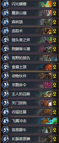 《爐石傳說》暗影崛起平民野獸中速獵卡組推薦