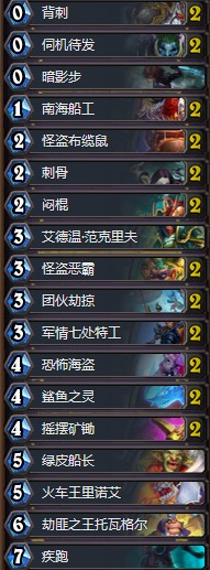 《爐石傳說》暗影崛起國服第三剽竊節奏賊卡組推薦