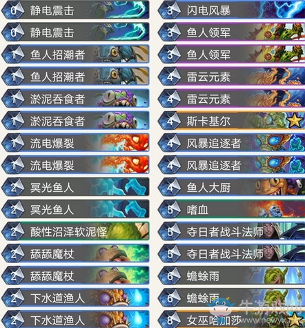 《爐石傳說》暗影崛起中速魚人薩卡組推薦