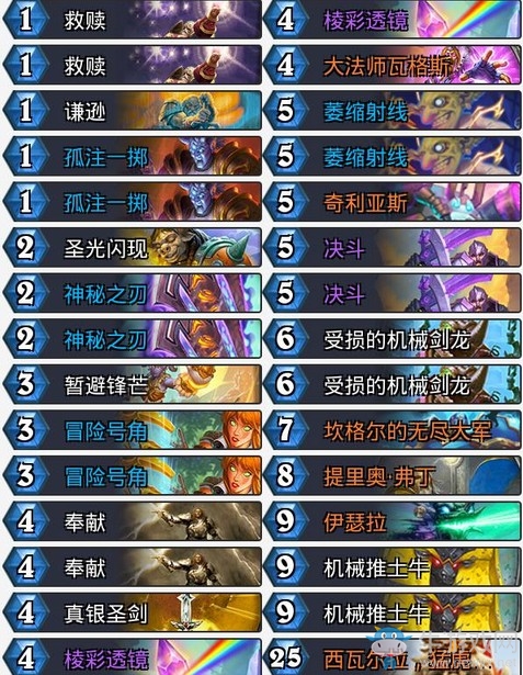 《爐石傳說》暗影崛起決斗控制騎卡組推薦