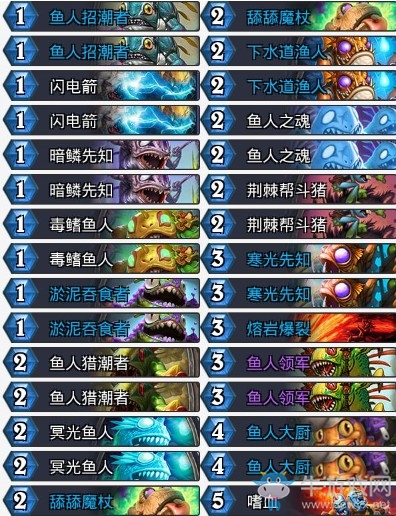 《爐石傳說》暗影崛起平民魚人薩卡組推薦