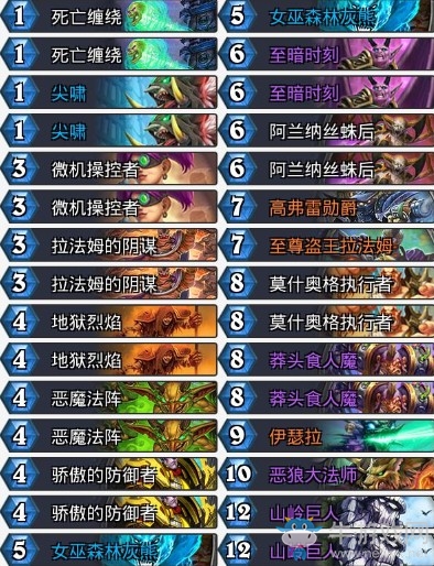 《爐石傳說》暗影崛起tars至暗術卡組推薦