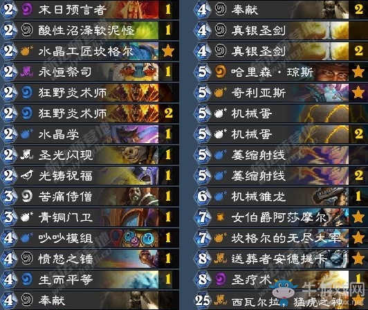 《爐石傳說》暗影崛起星辰之沙奶騎卡組推薦