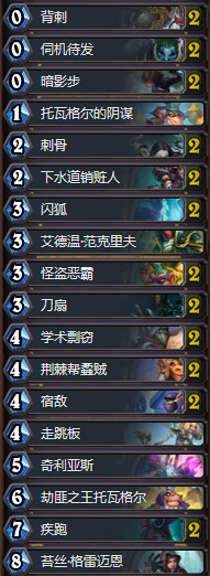 《爐石傳說(shuō)》暗影崛起傳說(shuō)18剽竊賊卡組推薦