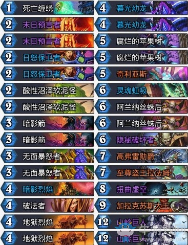 《爐石傳說》暗影崛起大王術(shù)卡組推薦