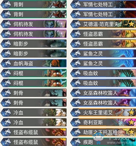 《爐石傳說》暗影崛起qwerdf鯊魚之靈賊卡組推薦