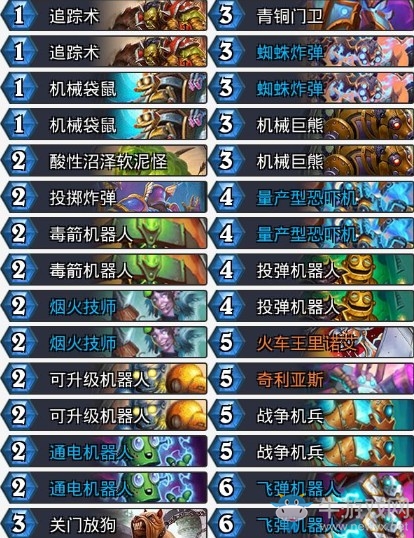 《爐石傳說》暗影崛起比利君機械獵卡組推薦