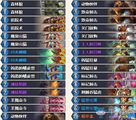 《爐石傳說》暗影崛起Senfglas老虎中速獵卡組推薦