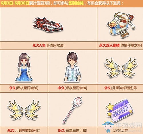《QQ飛車》6月簽到活動精彩來襲！