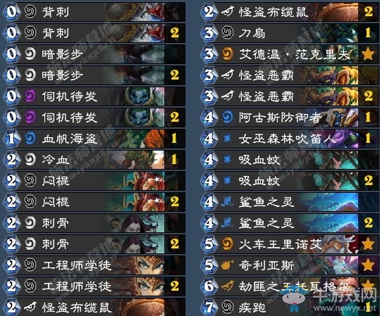 《爐石傳說》暗影崛起鯊魚跟班賊卡組推薦