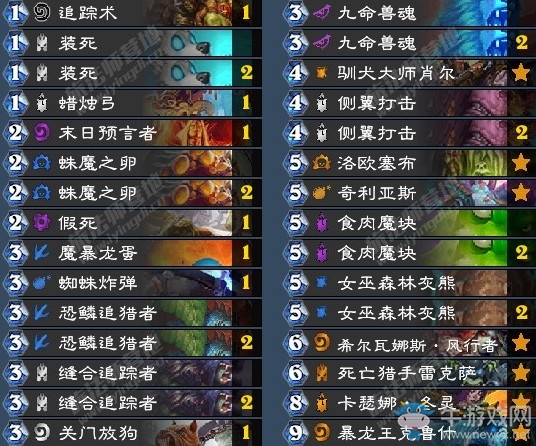 《爐石傳說》暗影崛起國服前20亡語獵卡組推薦