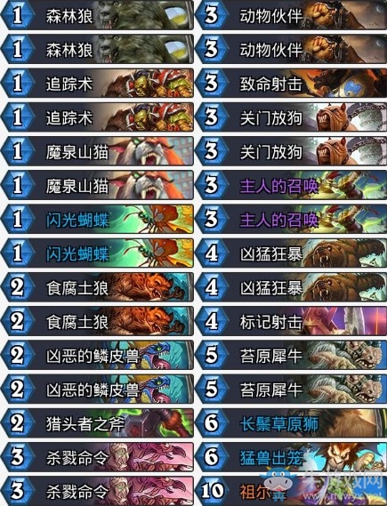 《爐石傳說》暗影崛起Alan中速獵卡組推薦