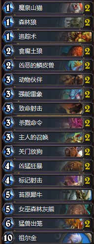 《爐石傳說》暗影崛起Kribo中速獵卡組推薦