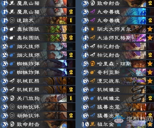 《爐石傳說》暗影崛起其哥登頂機械亡語獵卡組推薦