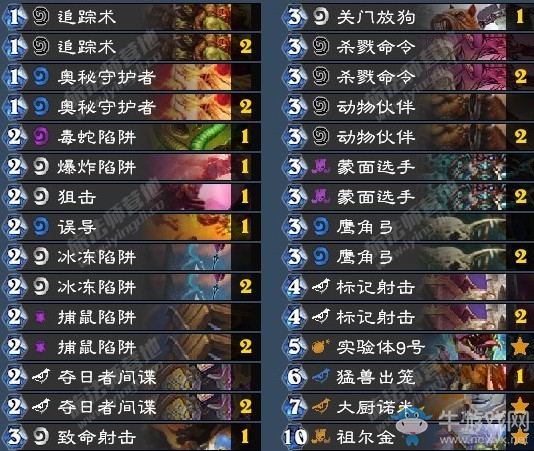 《爐石傳說》暗影崛起諾米奧秘獵卡組推薦