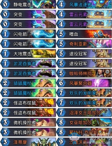 《爐石傳說》暗影崛起kimmy節(jié)奏薩卡組推薦