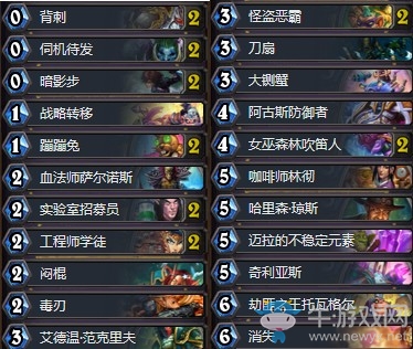 《爐石傳說》黃金賽南昌站BLG普及哥兔兔賊卡組推薦