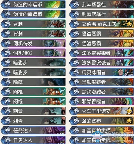 《爐石傳說》暗影崛起狂野奇跡賊卡組推薦