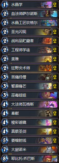 《爐石傳說》暗影崛起傳說前500大廚騎卡組推薦