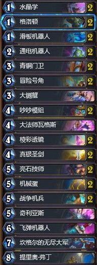 《爐石傳說》暗影崛起中速機械騎卡組推薦