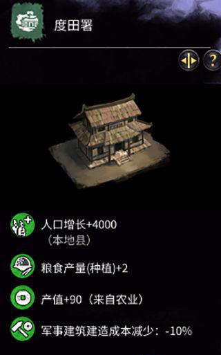 《全面戰(zhàn)爭：三國》拓土建筑一覽