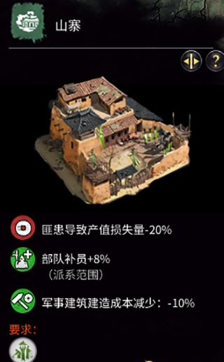 《全面戰(zhàn)爭：三國》鄭姜特殊建筑-匪盜建筑一覽