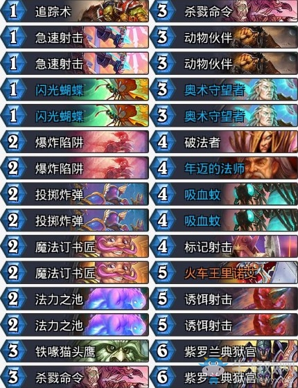 《爐石傳說》暗影崛起HamSkittle法強獵卡組推薦