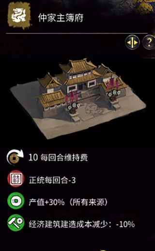 《全面戰(zhàn)爭：三國》袁術(shù)特殊建筑-仲家公府建筑一覽
