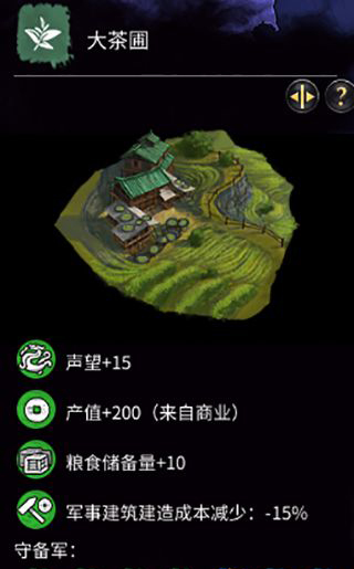 《全面戰(zhàn)爭：三國》茶葉建筑一覽