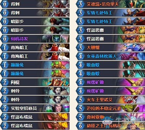 《爐石傳說》暗影崛起冠軍兔兔賊卡組推薦