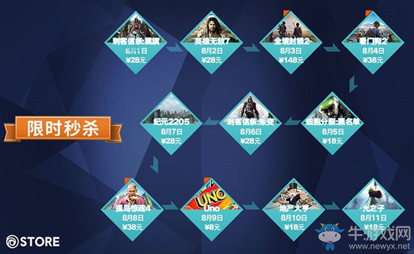 育碧商城夏季促銷歡慶