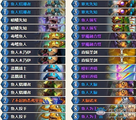 《爐石傳說》奧丹姆奇兵外服魚人騎卡組推薦