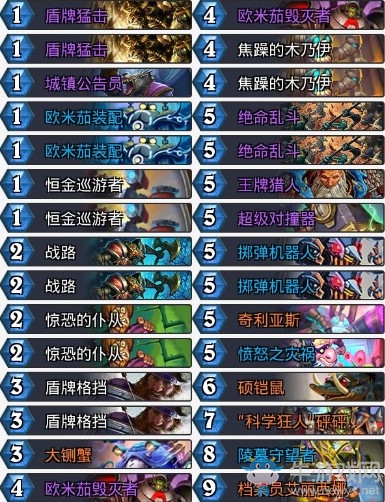 《爐石傳說》奧丹姆奇兵奶粉嘲諷防戰卡組推薦