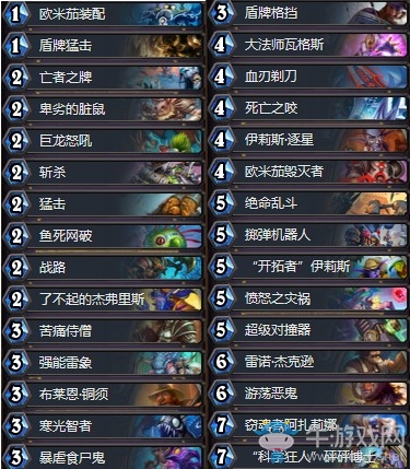 《爐石傳說》奧丹姆奇兵狗賊狂野宇宙戰卡組推薦