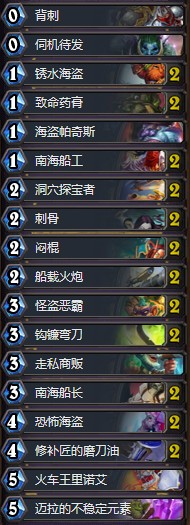 《爐石傳說》奧丹姆奇兵狂野刀油賊卡組推薦