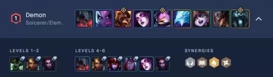 《云頂之弈》9.16T1級3法惡魔元素陣容玩法介紹