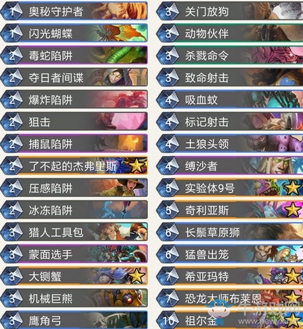 《爐石傳說》奧丹姆奇兵T1宇宙獵卡組推薦