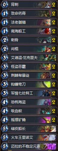 《爐石傳說》奧丹姆奇兵平衡過后節(jié)奏賊卡組推薦