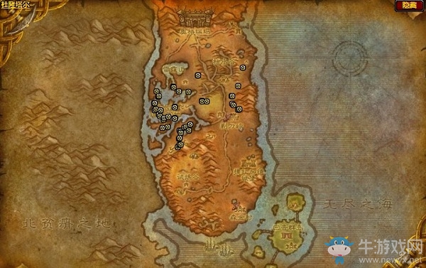 《魔獸世界懷舊服》硬甲蝎位置一覽