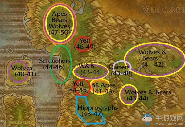 《魔獸世界懷舊服》剝皮賺錢地區匯總介紹