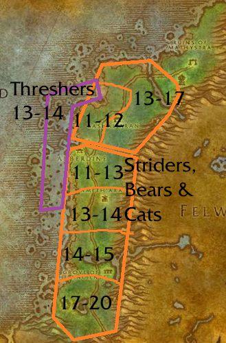 《魔獸世界懷舊服》剝皮賺錢地區匯總介紹