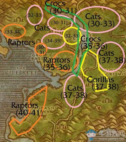 《魔獸世界懷舊服》剝皮賺錢地區匯總介紹