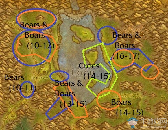 《魔獸世界懷舊服》剝皮賺錢地區匯總介紹