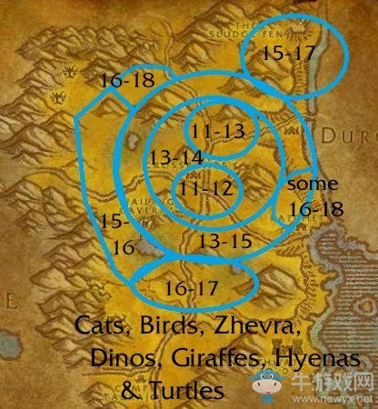 《魔獸世界懷舊服》剝皮賺錢地區匯總介紹