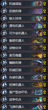 《爐石傳說(shuō)》奧丹姆奇兵藍(lán)白機(jī)械獵卡組推薦