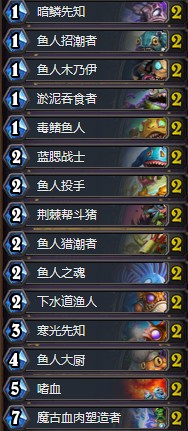 《爐石傳說》奧丹姆奇兵藍白魚人薩卡組推薦