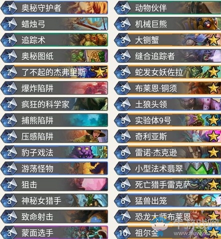 《爐石傳說》奧丹姆奇兵狂野宇宙獵卡組推薦