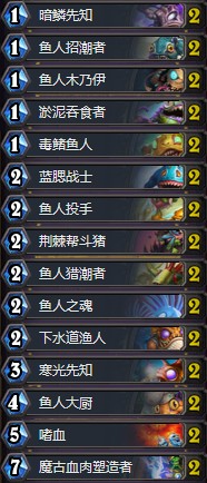 《爐石傳說》奧丹姆奇兵Guardian藍白魚人薩卡組推薦