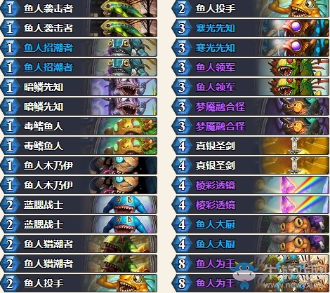 《爐石傳說》奧丹姆奇兵Iner平民魚人騎卡組推薦