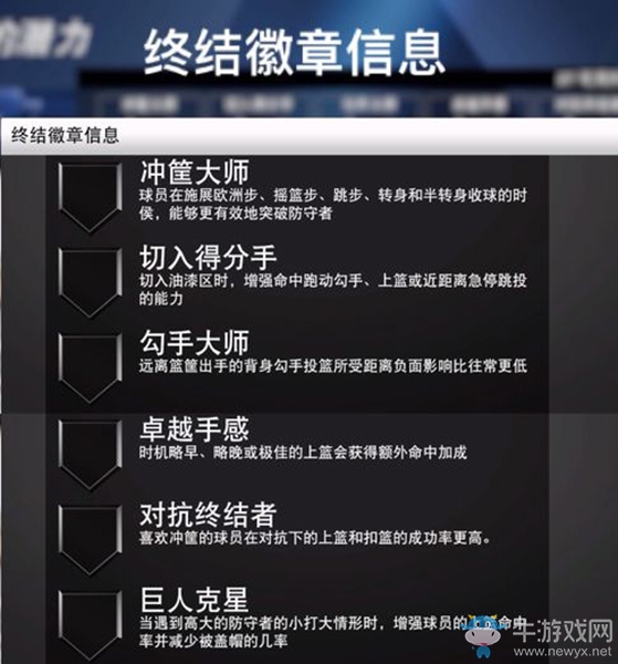 《NBA 2K20》終結(jié)徽章信息一覽